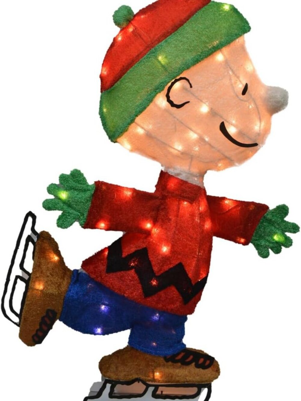 Outdoor LED Christmas Yard Decor - Peanuts Skating Holiday Decoration